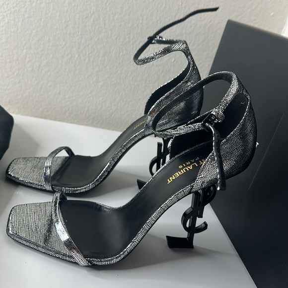 Saint Laurent metallic calfskin optimal 110 sandals - Picture 4 of 10